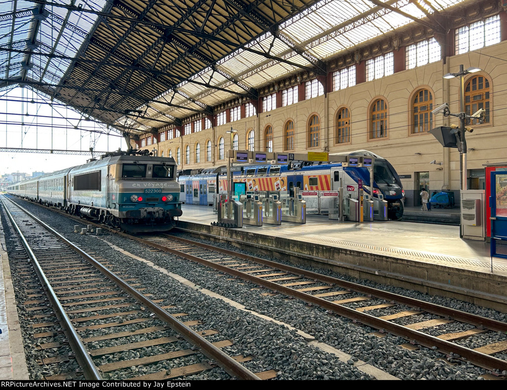 New and Old Regional Trains at Marseille Saint-Charles